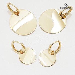 코스타스웨그 14K/18k골드 LV-GE0759 코인귀걸이 10mm/18mm