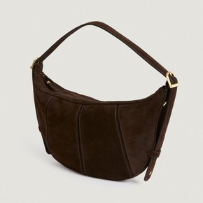 [Rouje LE PARIGOT Bag] 루즈 르 파리코트 백 숄더백 스웨이드 크루아상 바나나 크로스백 Brown