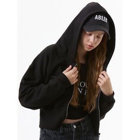 UP-325 집업후드_ZIP-UP CROP BLACK