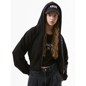 UP-325 집업후드_ZIP-UP CROP BLACK