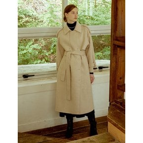 [리퍼브] Fave double handmade coat (oat beige)