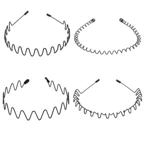 남녀공용 남자 헤어 머리띠 철사머리띠 4가지디자인 (WE82B9F)