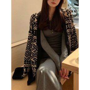 레프 오버핏 스노우 스웨터 가디건_P369917677