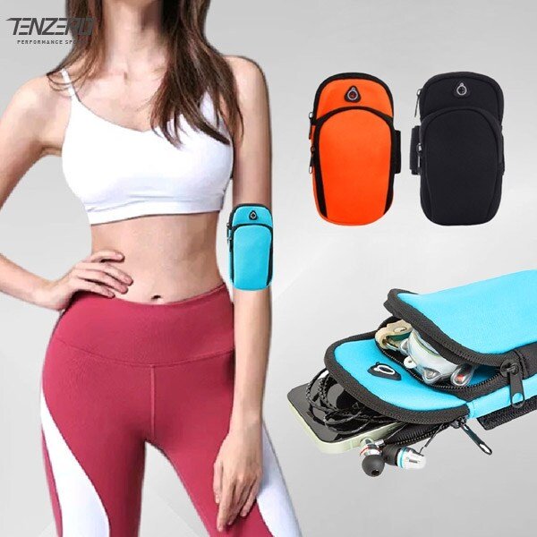 텐제로 러닝 핸드폰 암밴드 포켓 케이스 미니가방 조깅 헬스 자전거