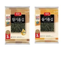 동원 양반 전장김 참기름김 전장김 20g x 3봉+들기름김 전장김 20g x 3