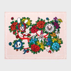 [최초가 : 59,900원][리끌로우X아트놈] RECLOW BOUQUET 실크 스카프 BEIGE