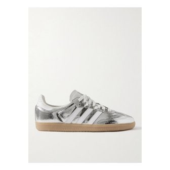 아디다스 삼바 OG 메탈릭 가죽 스니커즈 실버 1647597349729344
