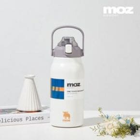 MOZ 스웨덴 대용량 보온텀블러, 크림스노우, 1300ml