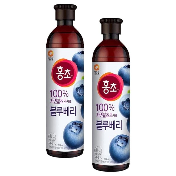 청정원 홍초 블루베리 900ml x 2개
