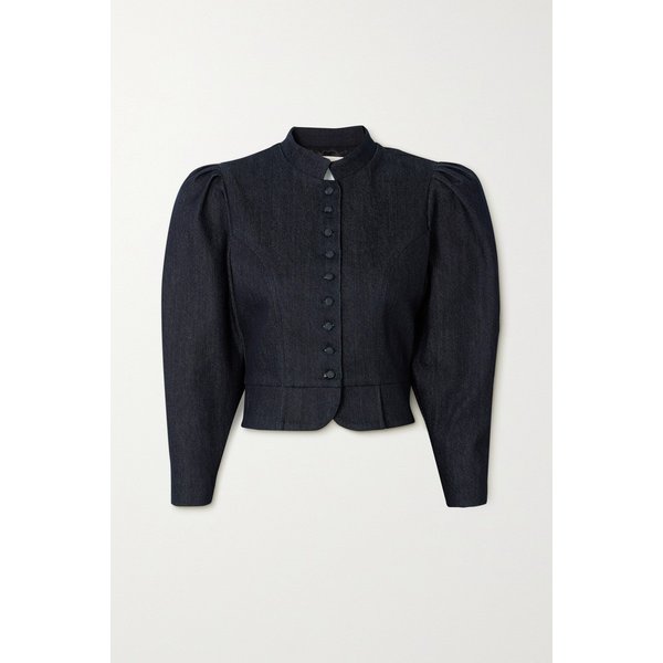 데스트리 아모아코 데님 페플럼 재킷 블루 1647597329216122