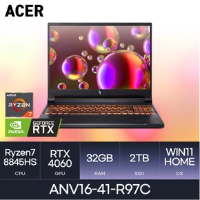 니트로 V 16 ANV16-41-R97C (WIN11HOME / SSD 2TB / RAM 32GB) HMC