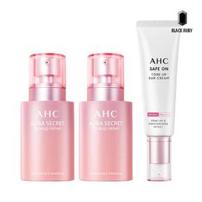 AHC 톤업 벨벳 크림 55g (NO 케이스) x2 + AHC 세이프온 톤업 선크림 50ml _M (S18086478)