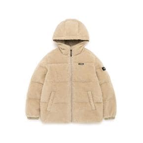 [22FW] K224UDW050-070 키즈 플리스 리버시블 숏 다운 점퍼 BEIGE