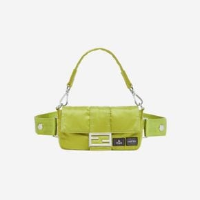 x 포터 나일론 파우치 바게뜨 미니 폰 케이스 애시드 그린 Fendi x Porter Nylon Pouch Bag