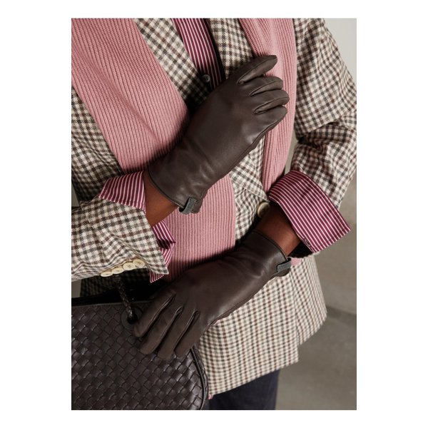 브루넬로쿠치넬리 비즈 장식 가죽 장갑 브라운 46376663162900451