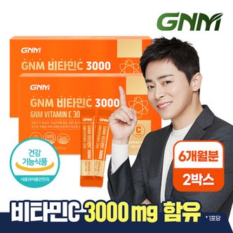 GNM자연의품격 [총 6개월분] 메가 비타민C 3000 90포 X 2박스 / 비타민씨 분말 가루