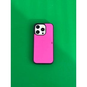 logo glass bumper case [Pink]