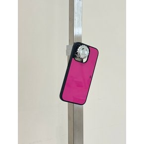 logo glass bumper case [Pink]