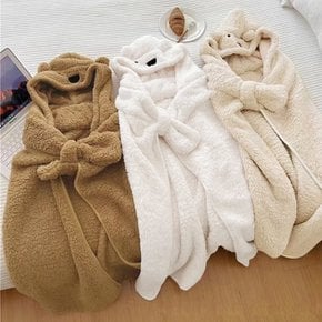 빅사이즈후드망토 R278L411 곰돌이캐릭터후드담요 DG