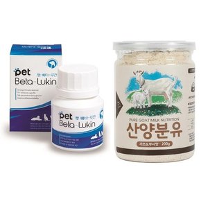 베타루킨 영양제 60g +펫푸드궁 고양이 산양분유