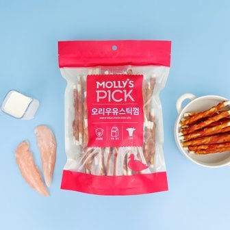 MOLLY'S 몰리스픽 오리우유스틱껌 1kg