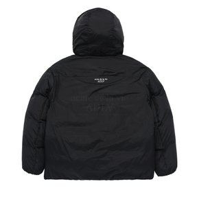 BASIC LOGO NON QUILTING HOODED DUCK DOWN PARKA BLACK 베이직논퀄팅 블랙 OPLHNQ-BLK