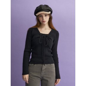 Butterfly Knitted Top (BLACK)