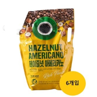  no brand 헤이즐넛 아메리카노 2.1L 6개입(1박스)