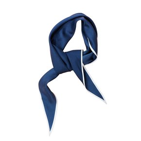 Silk Coloured Scarf (Navy)