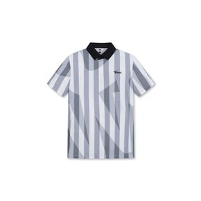 WAAC(왁골프)Men Vertical Stripe Print SS Polo_WMTCM24303GYL