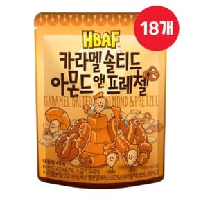 바프 카라멜 솔티드 아몬드 앤 프레첼 40g x 18개