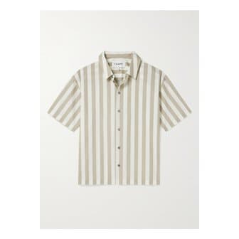 프레임 스트라이프 코튼 포플린 셔츠 뉴트럴 1647597327820404