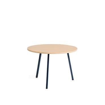 HAY 헤이 HAY Loop Stand Table Round Ø105 루프 스탠드 테이블 라운드 오크/딥 블루 프레임