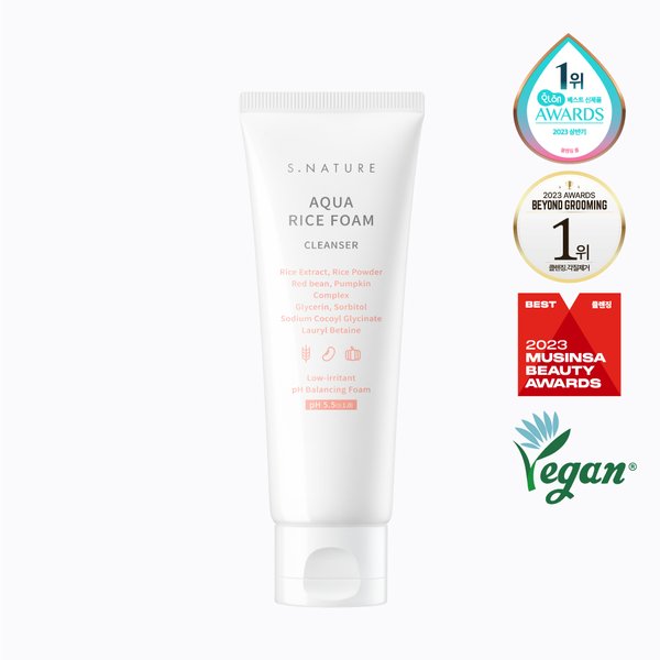 아쿠아 라이스 약산성 클렌징폼 80ml