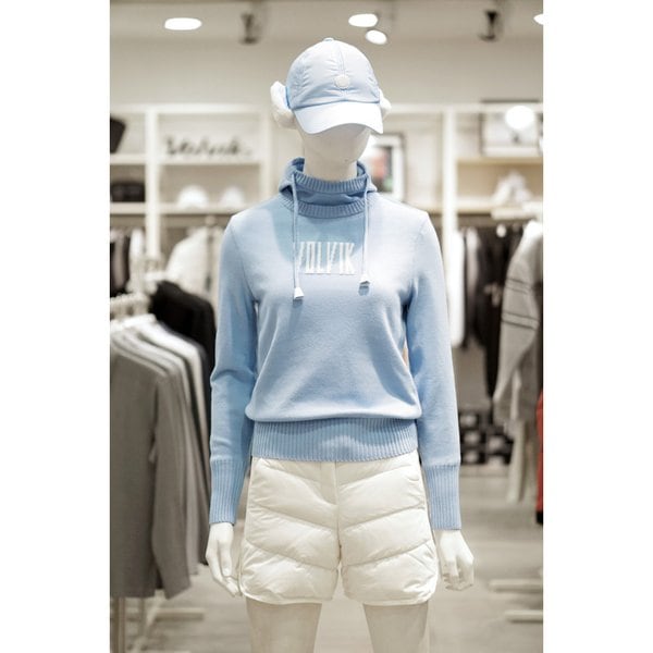 [여주점] 골프웨어 여성 골프 미니후드 방풍 니트 TNA03