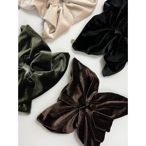 Square Velvet Scrunchie [4color]