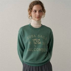 vintage print sweatshirt (green)