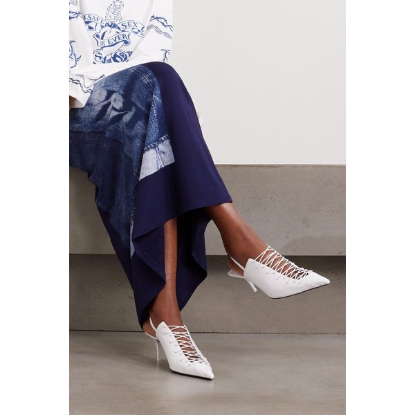 장 폴 고티에 60mm 페이턴트 가죽 슬링백 펌프스 1647597319943683