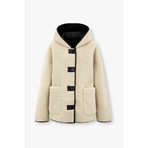 리버시블 후디 신세틱 레더 점퍼 9105461113099