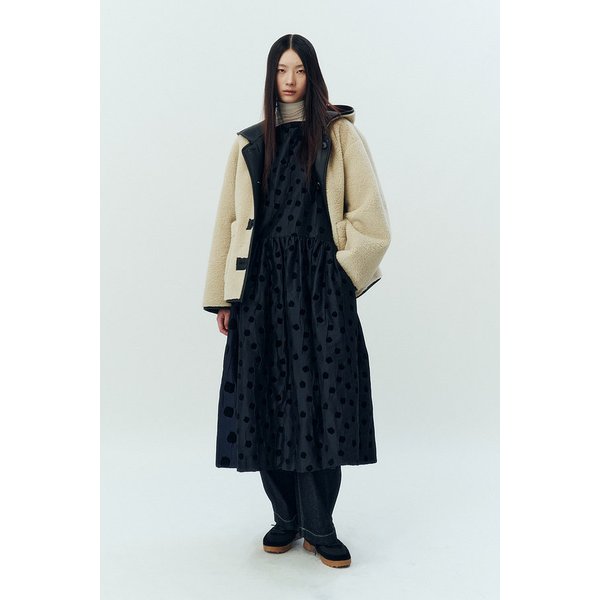 리버시블 후디 신세틱 레더 점퍼 9105461113099