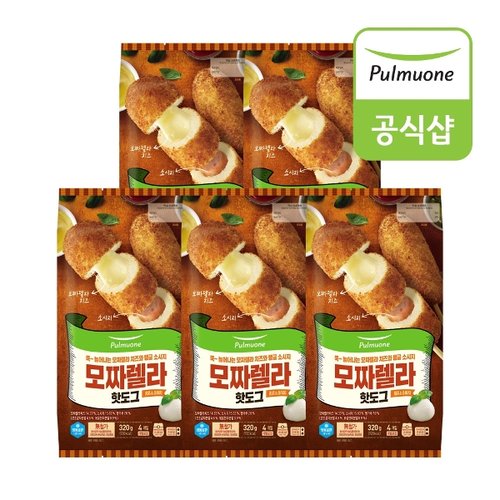 풀무원 모짜렐라핫도그 320g(4입)x5봉 총 20봉, 이마트몰, 당신과 가장 가까운 이마트 풀무원 모짜렐라핫도그 320g(4입)x5봉 총 20봉