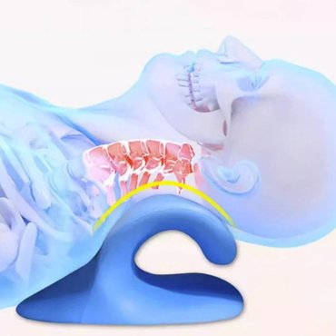  C형 목쿠션 경추베개 EVA 목스트레칭 일자목 마사지베개