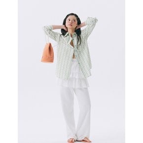 Frill Banding Pants_White