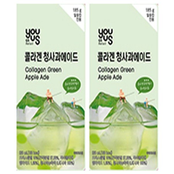 콜라겐 청사과에이드 아이스파우치 음료 230ml x 20개 - 신세계몰