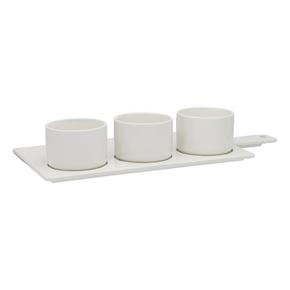 [해외직구] Ecology 에콜로지 오리진 듀러블 도자기 타파스 화이트 그릇세트 Origin Durable Porcelain Tapas Bowl Set White