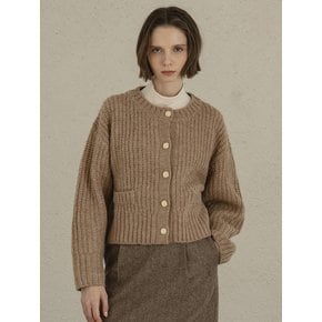 KN4208 3G mohair cardigan_Light brown