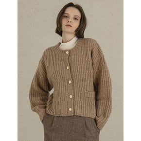 KN4208 3G mohair cardigan_Light brown