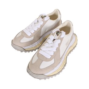 미하라 야스히로 26SS 남성 래리 OG솔 믹스 머티리얼 스니커즈 화이트 A14FW703 WHITE M