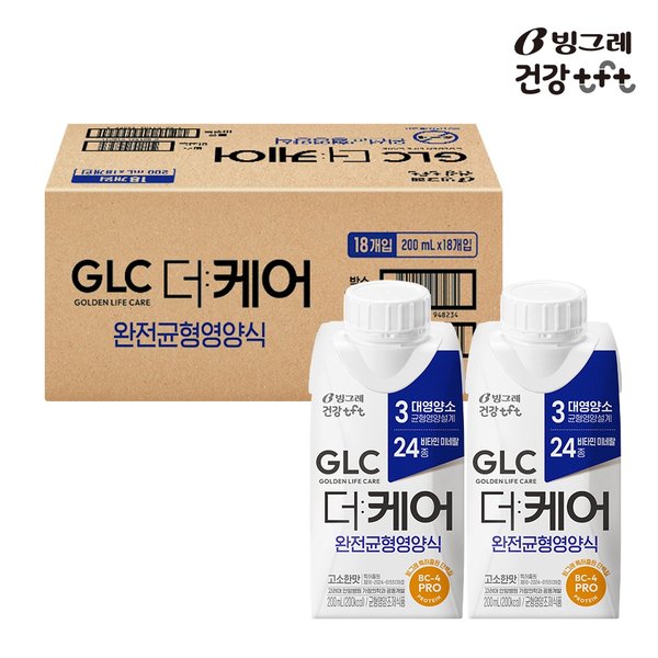 GLC 더케어 완전균형영양식(200ml*18개입)