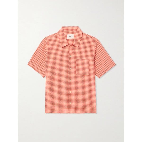 게이브 코튼 블렌드 시어서커 셔츠 46376663163007641